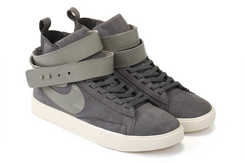 Nike Blazer autocollant Femmes chaussures grises (1)